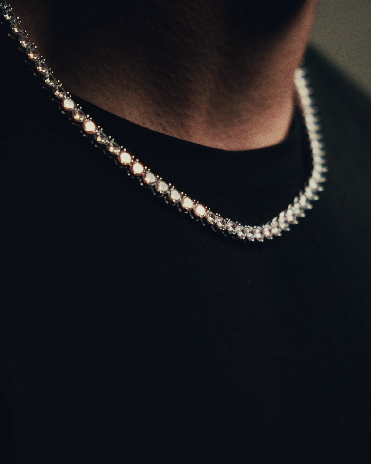 3 Prong Tennis Chain  - 5MM - Silver