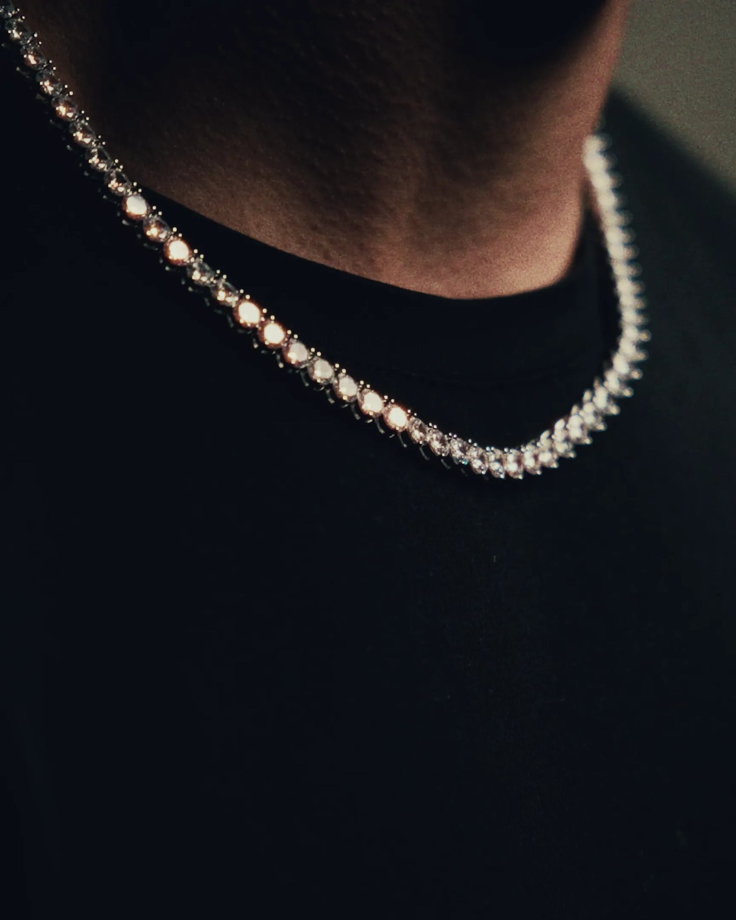 3 Prong Tennis Chain  - 5MM - Silver