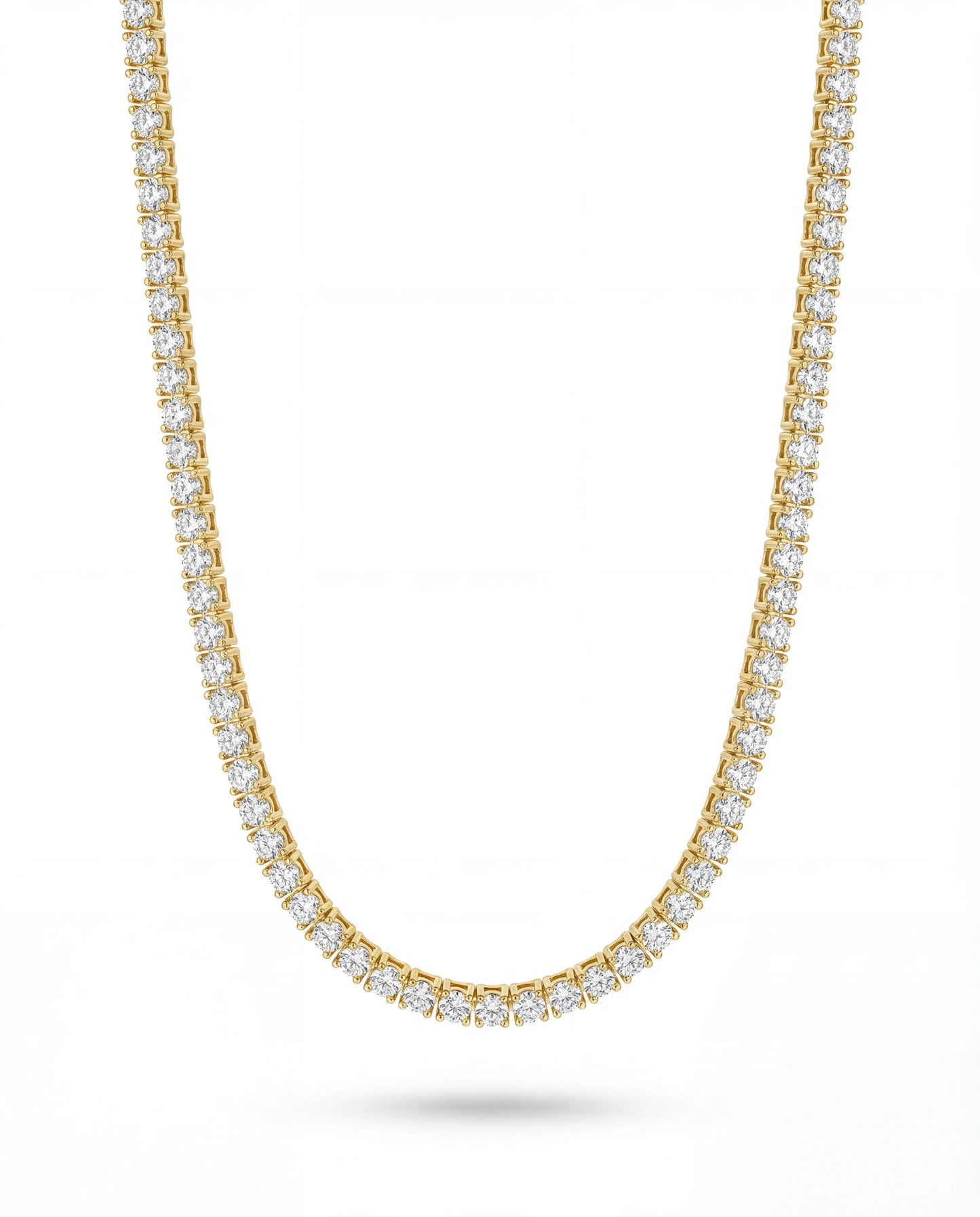 Nocta Vince 4 Prong Tennis Chain - 5MM - Gold detail view