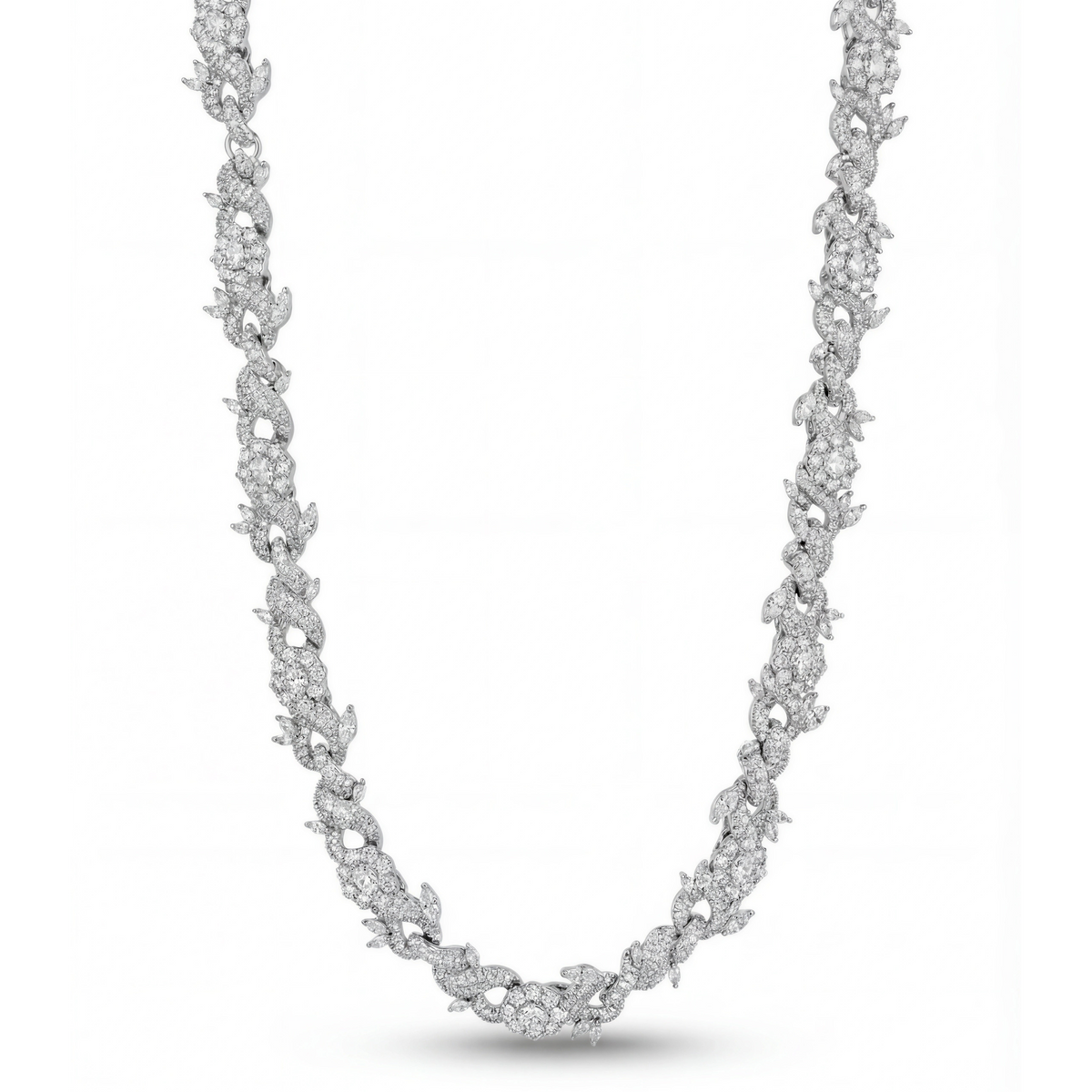 Nocta Vince 15MM Rosa Spinosa Chain - Silver detail view
