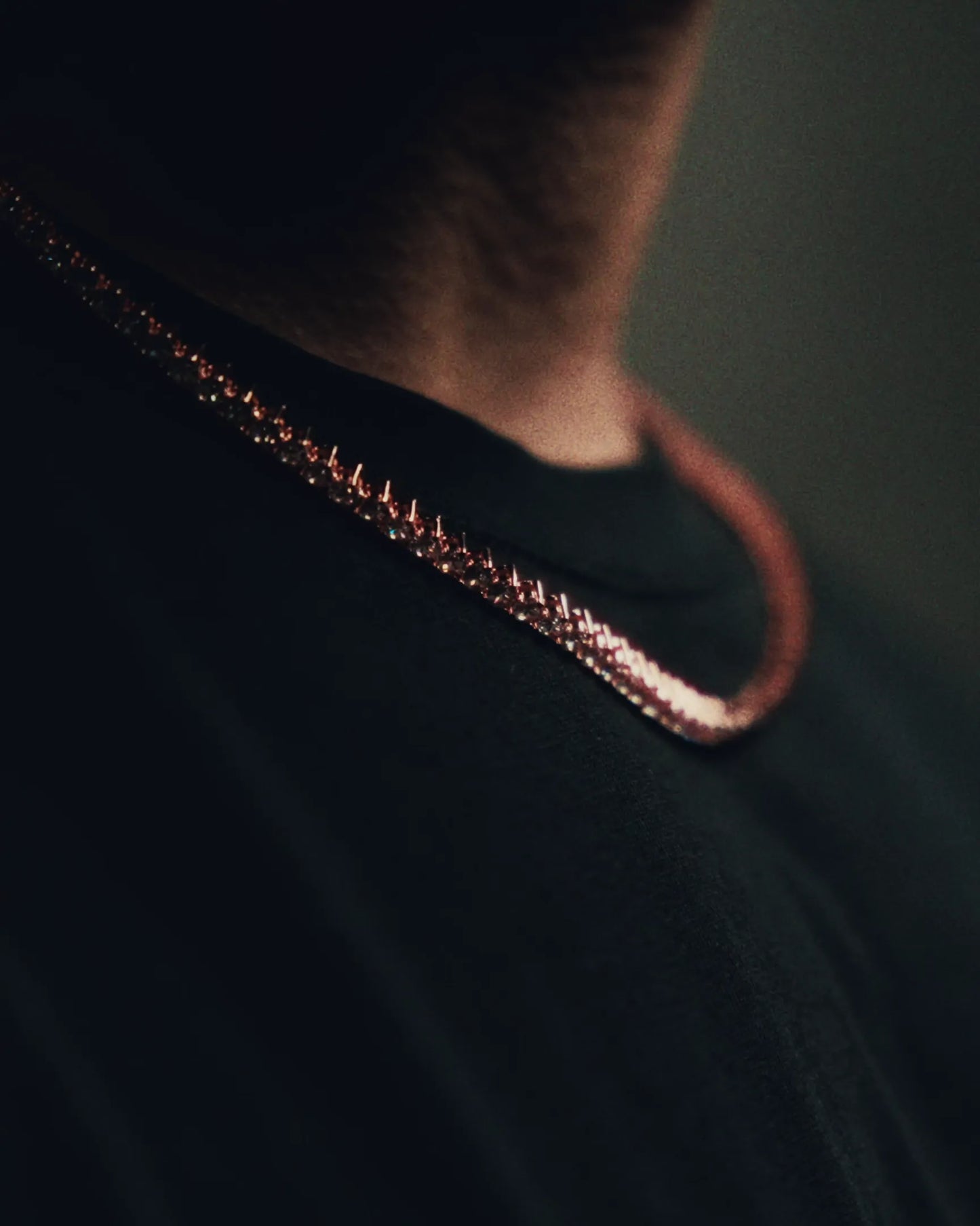 3 Prong Tennis Chain  - 3MM - Rose Gold