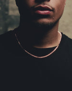 3 Prong Tennis Chain  - 3MM - Rose Gold