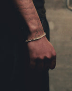 3 Prong Tennis Bracelet - Gold - 4MM