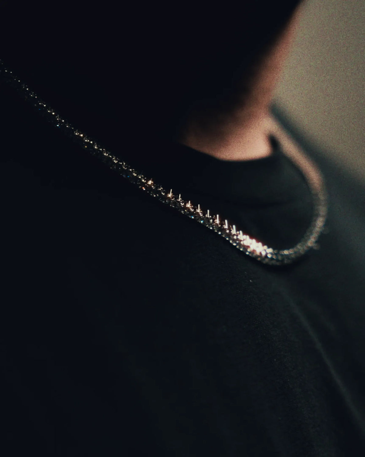 3 Prong Tennis Chain  - 3MM - Silver