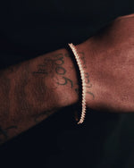 3 Prong Tennis Bracelet - Rose Gold - 3MM