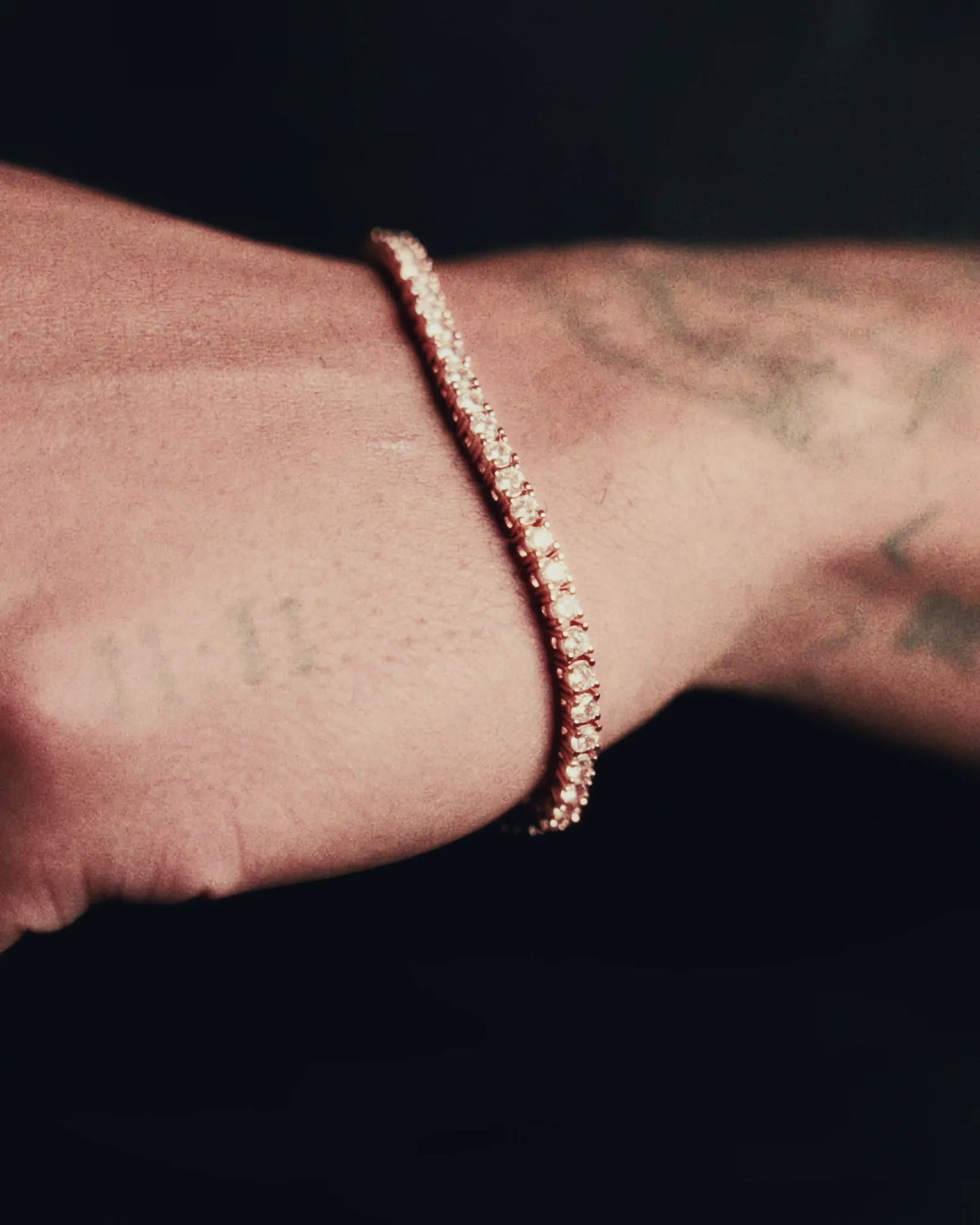 4 Prong Tennis Bracelet - 3MM - Rose Gold
