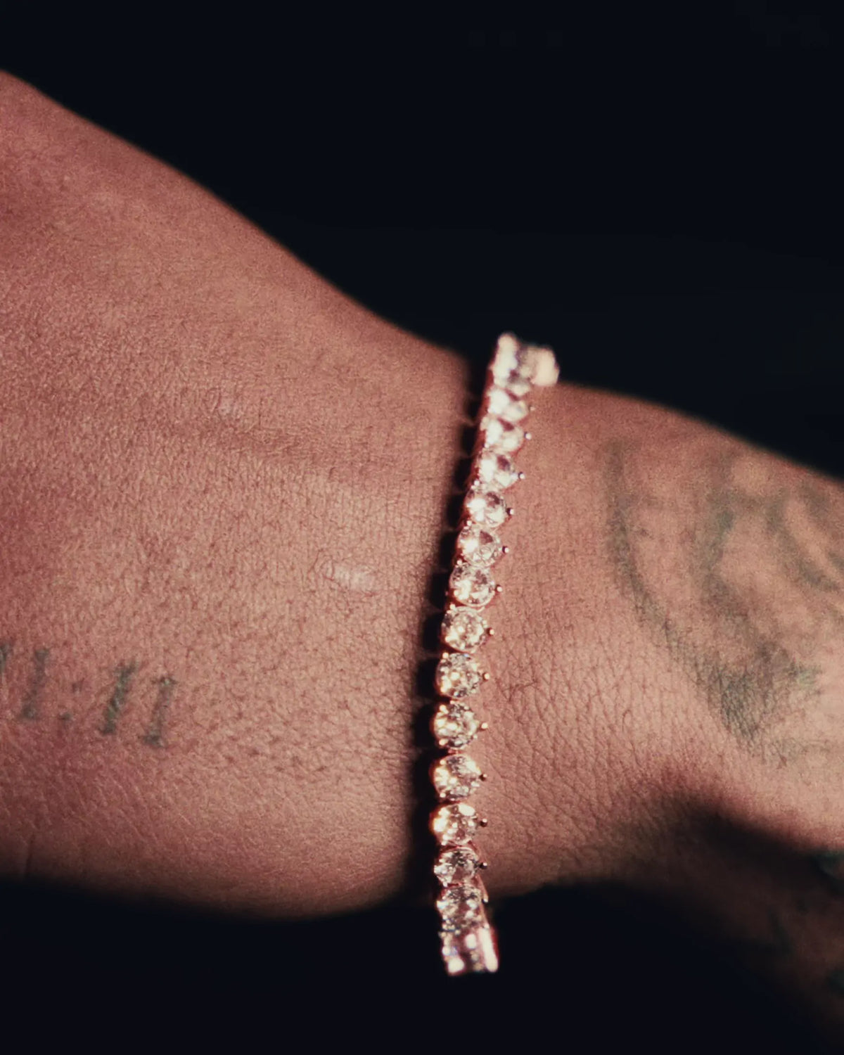 3 Prong Tennis Bracelet - Rose Gold - 5MM