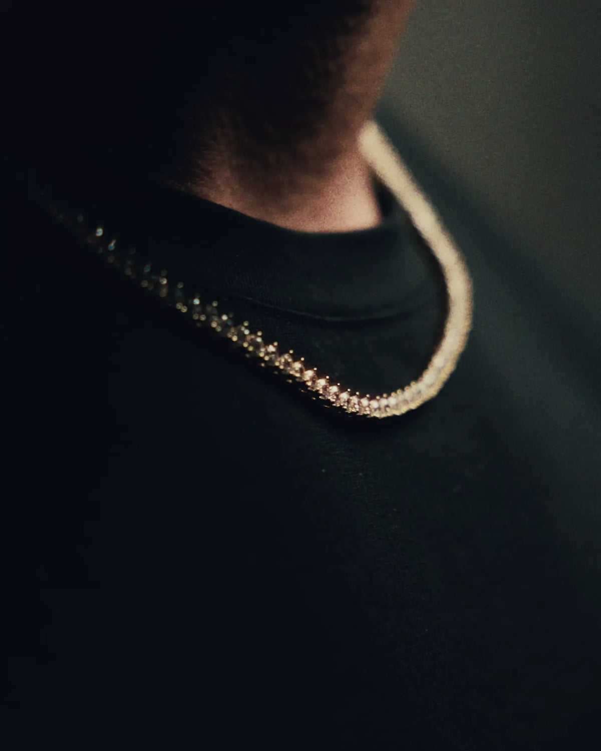 3 Prong Tennis Chain  - 3MM - Gold