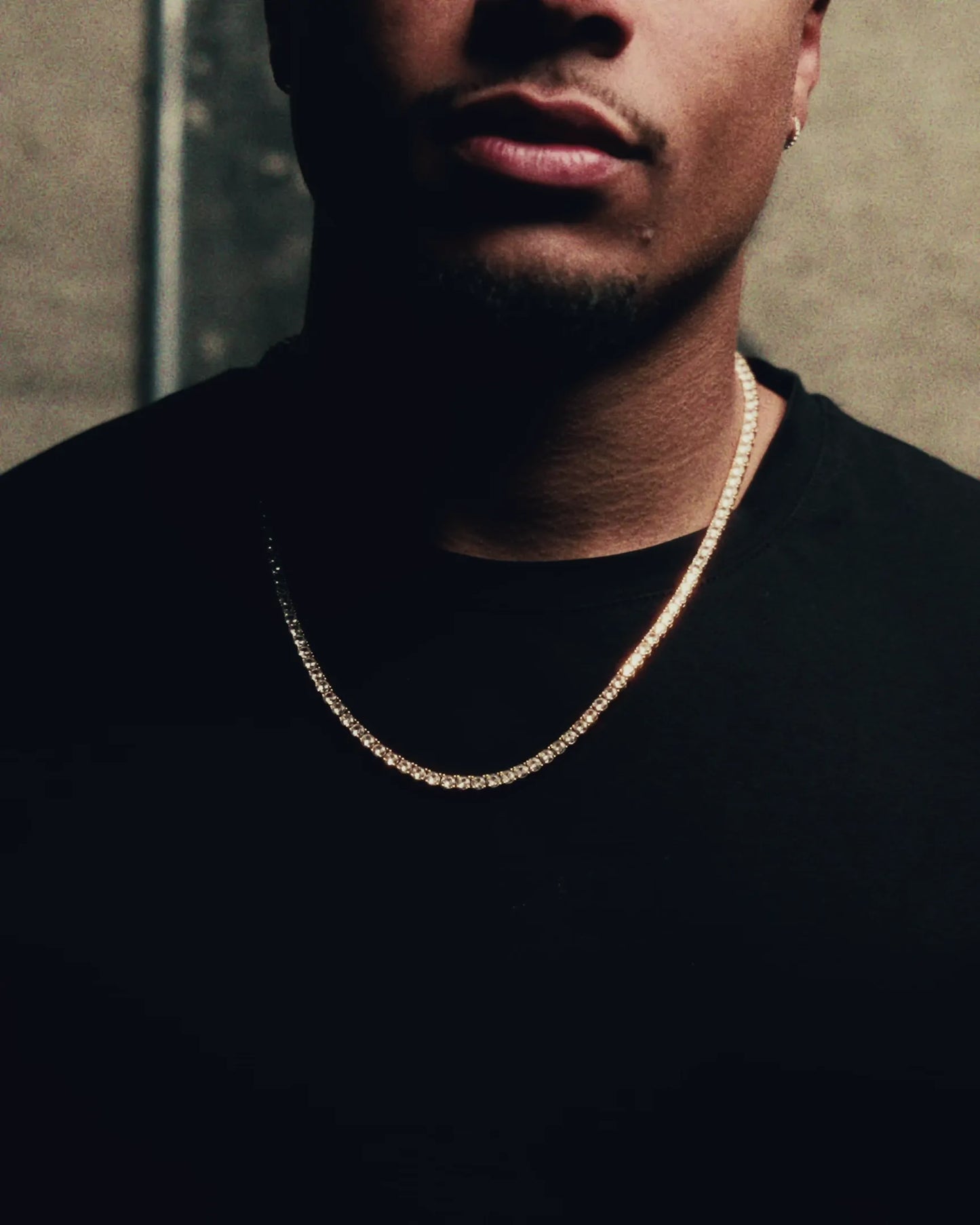 4 Prong Tennis Chain - 3MM - Gold