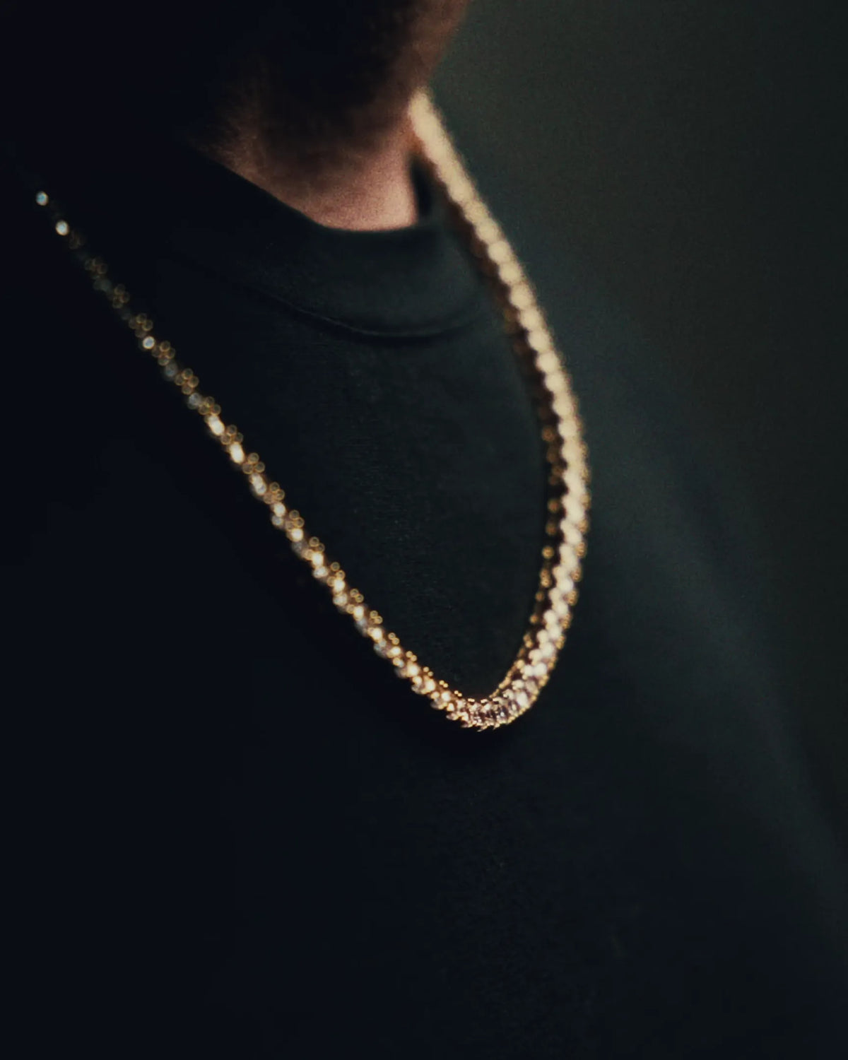 4 Prong Tennis Chain - 3MM - Gold