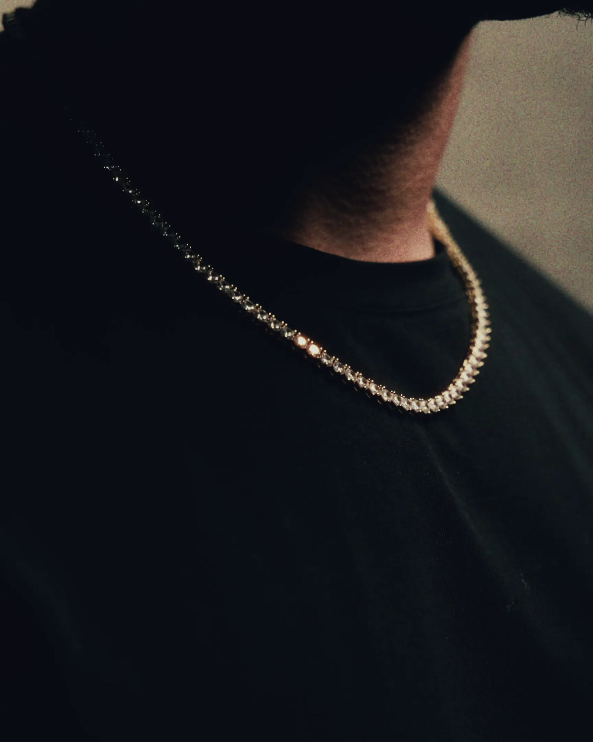 3 Prong Tennis Chain  - 4MM - Gold