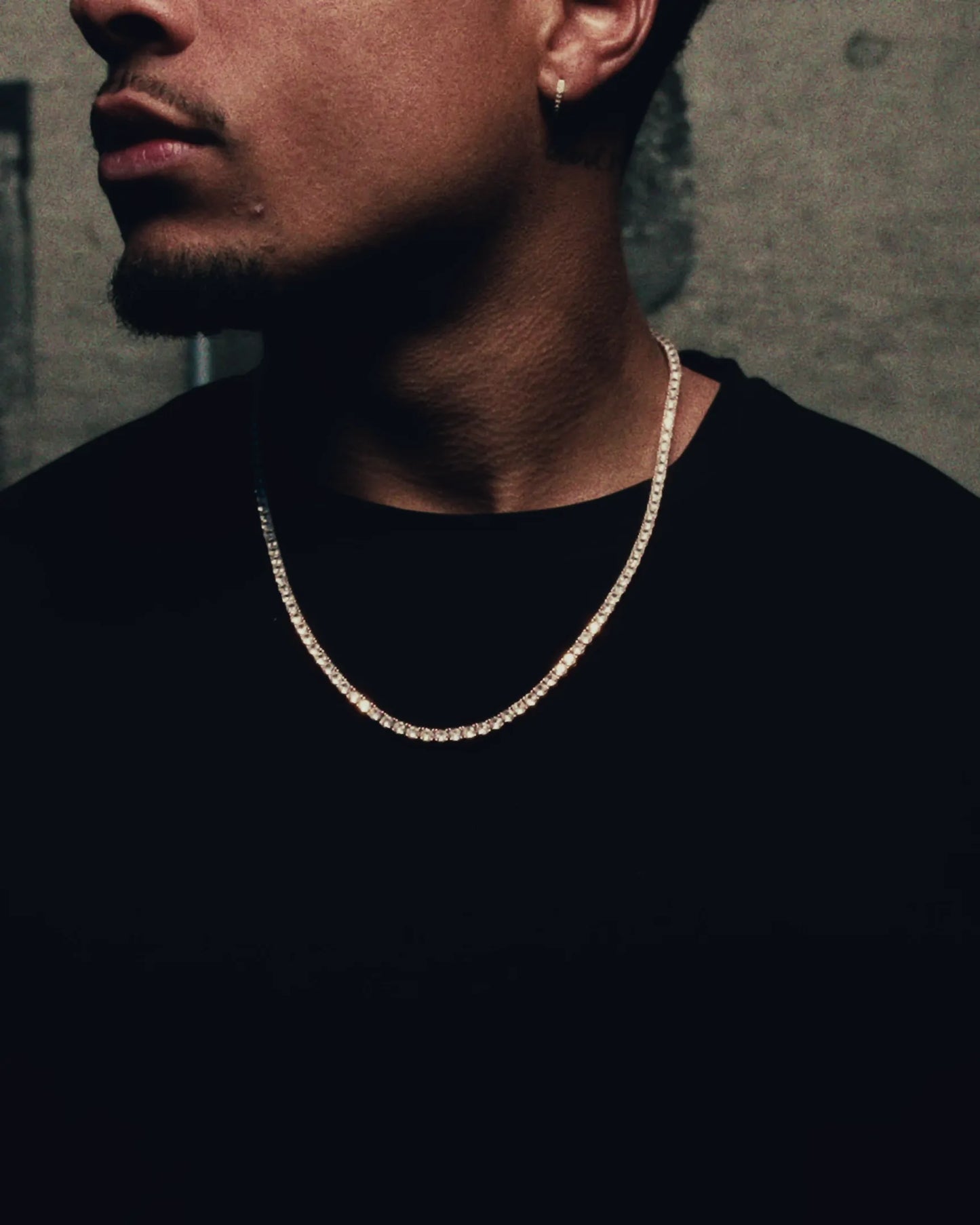 4 Prong Tennis Chain - 4MM - Silver