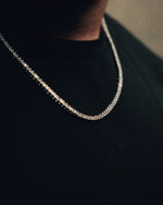 4 Prong Tennis Chain - 3MM - Silver