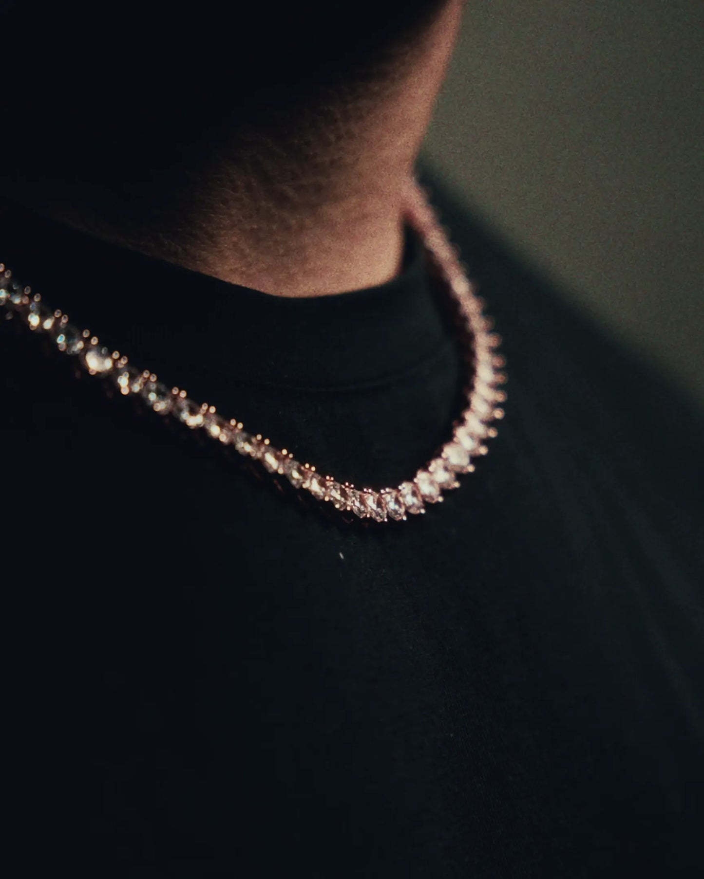 3 Prong Tennis Chain  - 5MM - Rose Gold